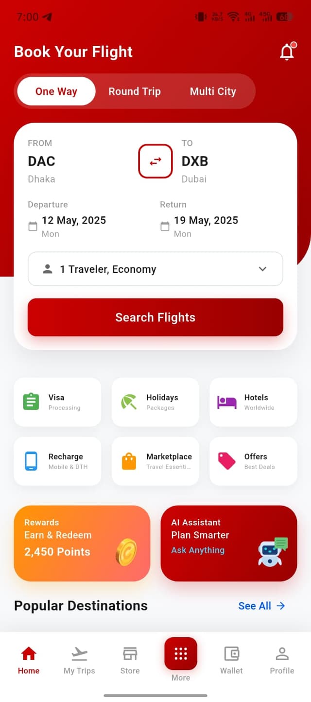 Mobile App UI